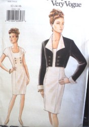 9389 VOGUE EZ SHORT PANEL JACKET,TAPER DRESS PATTERN 6-16